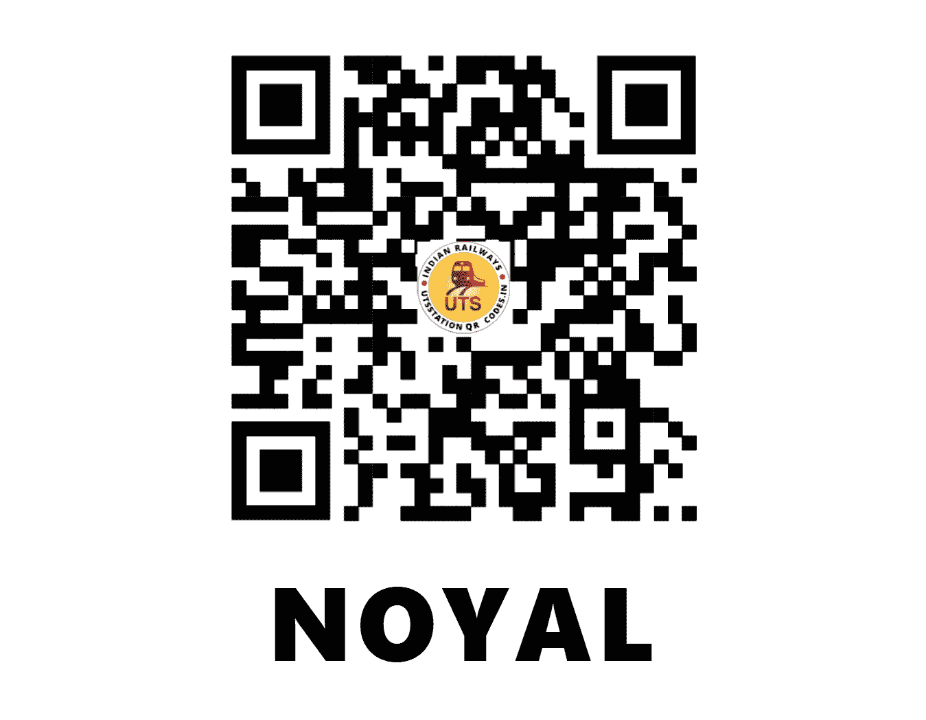 UTS QR Code for NOYAL - NOY - SR (TAMIL NADU)